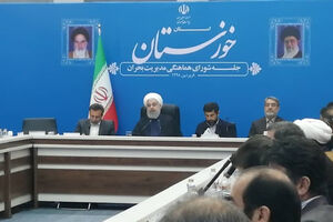 روحانی : ۲۰ هزار واحد مسکونی در خوزستان بازسازی می‌شود