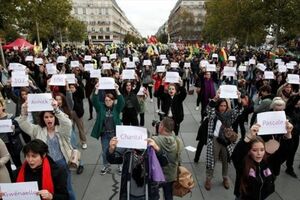 اعتراض به افزایش قتل زنان فرانسوی در خشونت‌های خانگی