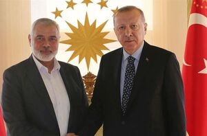 دیدار هنیه با اردوغان در استانبول