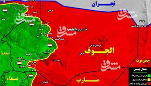 آخرین تحولات میدانی شمال یمن/ پیشروی طوفانی رزمندگان یمنی در شمال غرب و جنوب غرب بخش الجوف + نقشه میدانی و عکس