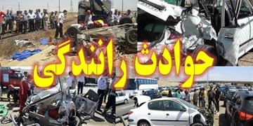 تصادف خودروی سمند با ماشین پلیس/ مصدومیت راننده و افسر ناجا