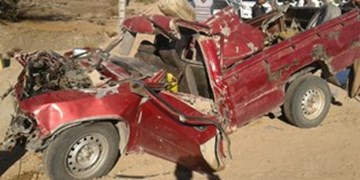 مصدومیت ۶ مسافر به دلیل واژگونی تریلی در مشهد