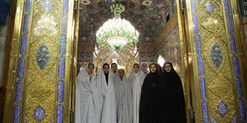 دختران شین‌آبادی به پابوس امام رضا (ع) رفتند