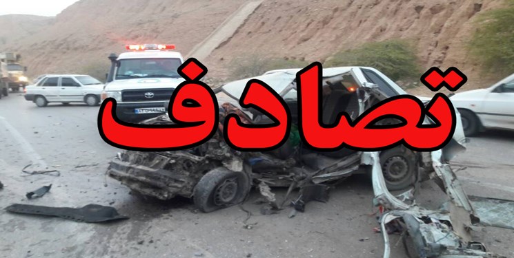 مصدومیت 9 مسافر به دلیل برخورد وانت نیسان با سمند در کردستان