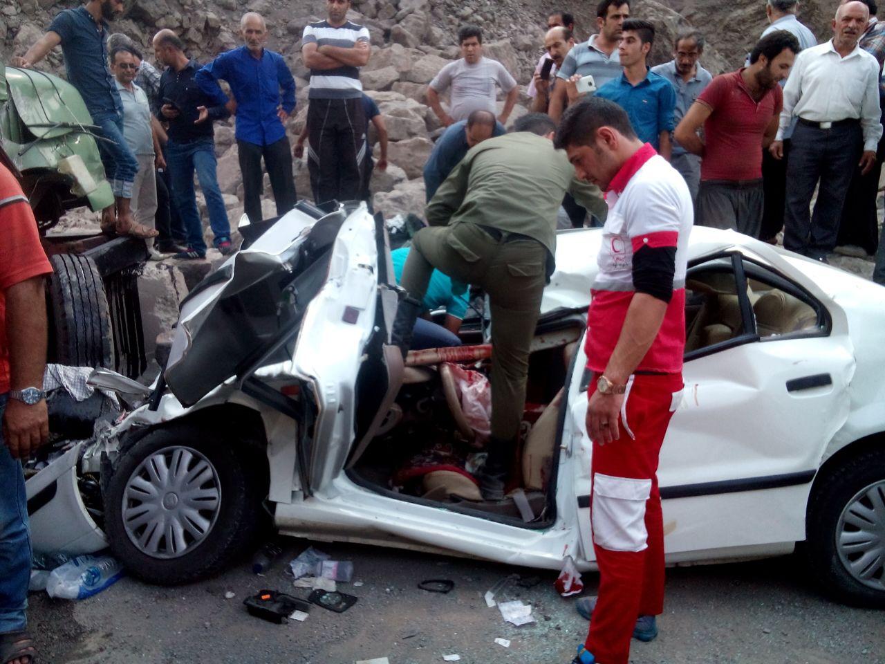 تصادف در جاده هراز 2 کشته بر جای گذاشت