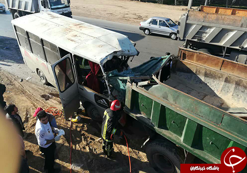 وقوع ۲ سانحه رانندگی در کمربندی شیراز + تصاویر