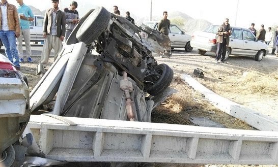 سرعت غیرمجاز قاتل سرنشینان خودرو شد