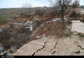 تصاویر رانش زمین در روستای گلی بجنورد