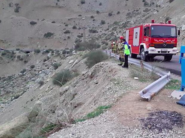 نجات مرد جوان از اعماق دره وردیج