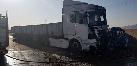 حادثه رانندگی در کردستان 2 قربانی گرفت