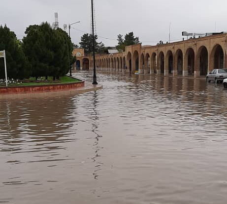 بافت تاریخی کرمان زیر آب + تصویر