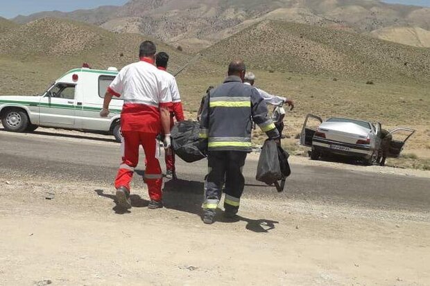 تصادف در محور شاهرود- گرگان ۲ کشته برجای گذاشت