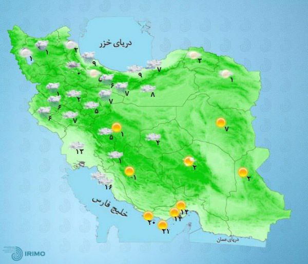 امروز ایران بارانیست/ استان‌های نوار غربی کشور میزبان باران هستند